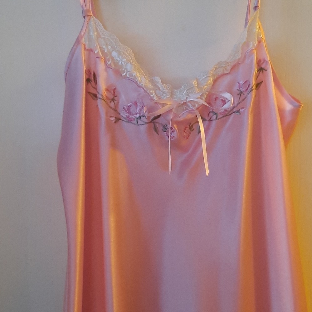 Long silk gown